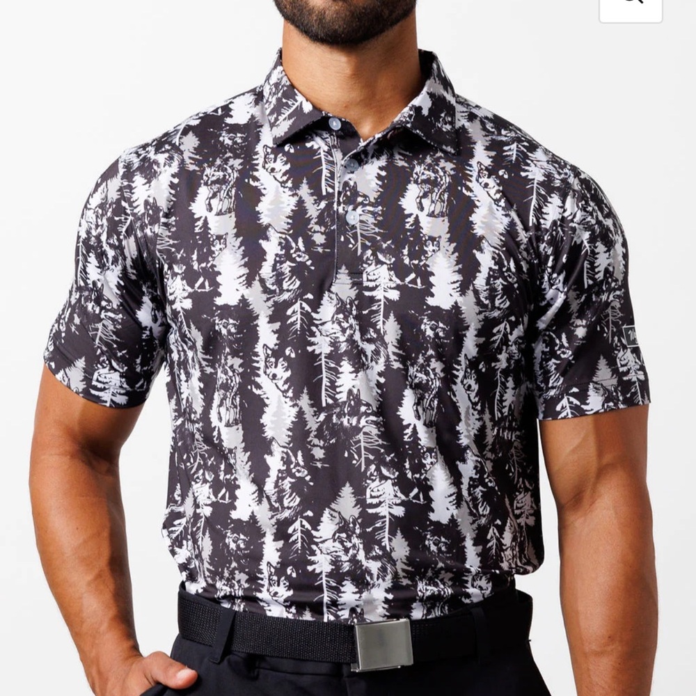 Waggle Golf Polo - Wolf
